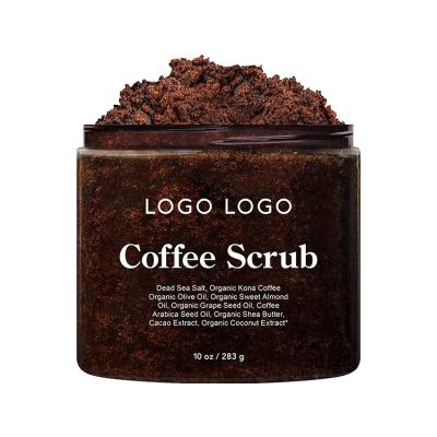 China Moisturizing Exfoliator Exfoliating Coffee Body Scrub Remove Dead Skin Shea Butter Body Scrub for sale