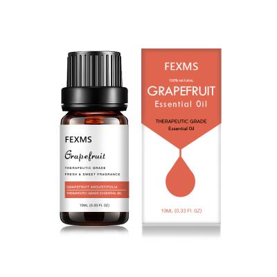 China Essential Oils Aromatherapy Skin Care 100% Natural Plant Extract Grapefruit Essential Oil 10ml For Aromatherapy Replenishing Air Diffuser for sale