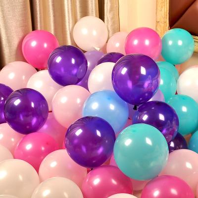 China Toy Factory Directly Supply Wholesale Natural Latex Beaded 5 Part Advertising Globos Inflatable Fun 9 Inch Metal Pearlized Balloon for sale