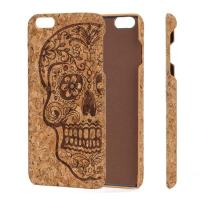 China 2021 New Design Cork+Plastic High Quality Anti-fall Anti-drop PC Bestselling Anti-vibration Degradable Phone Case for sale