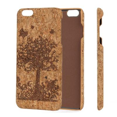 China 2021 New Design Cork+Plastic Factory Custom Wholesale Anti-drop PC Anti-drop Anti-vibration Degradable Phone Case for sale