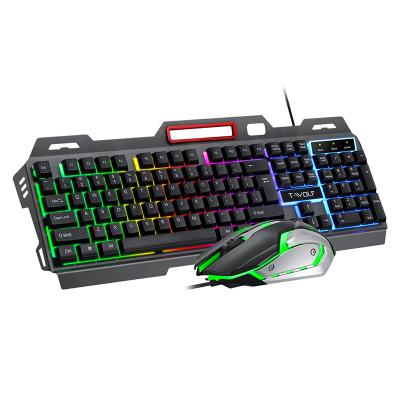 China Anti-Drop Factory Outlet 104 Keyboard Gift Combo Wireless Gaming and Keys Colorful Wired Mouse and Keyboard Mouse Set for sale