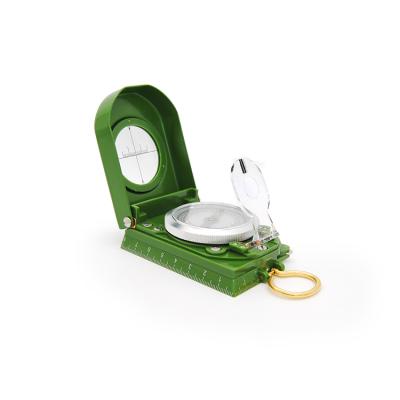 China Multifunctional military high quality army S80 walking lensatic sighting compass with leather pouch for sale