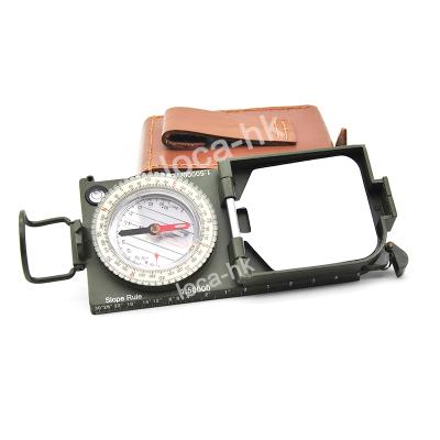 China Directing Brujula Lensatic Walking Sighting Compass Sighting Compass Military Guide for sale