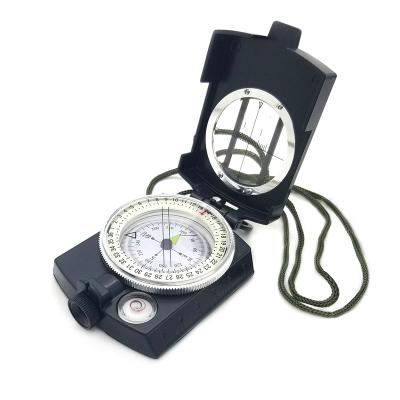 China K4580 Army Green Metal Pointing Guide Housing Compass Sighting Military Prismatic Compass Portable Exploring for sale