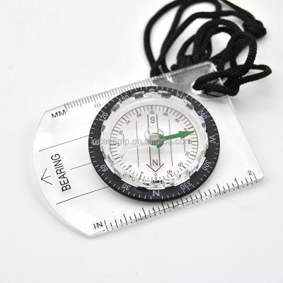 China Mapping Baseplate 35-1B Mini Map Survey Ruler Portable Map Compass for sale