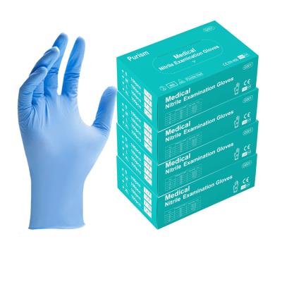 China En455 Medical Examination Nitrile Gloves CE China Wholesale Price Bulk Order Disposable Medical Examination Hand Glove for sale