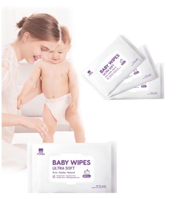 China Super High Quality Skin Care Sofe Soft Wet Disposable Cloths Purism 80 Pcs Per Berry Baby Hands And Mouth Cleaning Cloth for sale