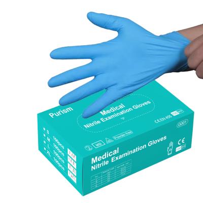 China Medical Examination Nitrile Gloves EN455 China Medical Disposable Work Glove for sale