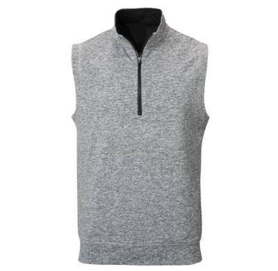 China WICKING MOISTURE Mens 1/4 Zipper Golf Vest Quarter Zipper Fleece Golf Vest for sale