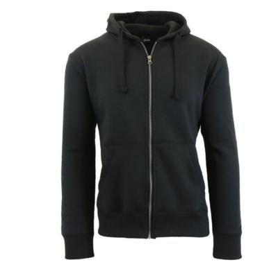 China Breathable Mens Full Zip Hoodie With BCI Certificate Zipper Full Hoodies For Men for sale