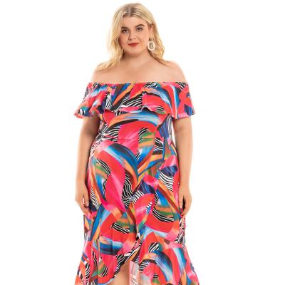 China 2022 New Styles Viable Plus Size Women's Maxi Summer Casual Dresses For Women Floral Print Wholesale China Coldker for sale