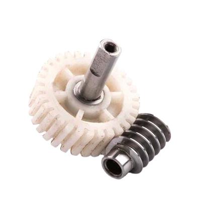 China Customized CNC Machining Aluminum Worm Gear Motor Set Worm Wheel Gear Reducer Worm Shaft for sale