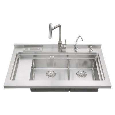 China Without Faucet Undermount Kitchen Sink Laundry Sink Stainless Steel Corner Bowl Sink For Kitchen for sale