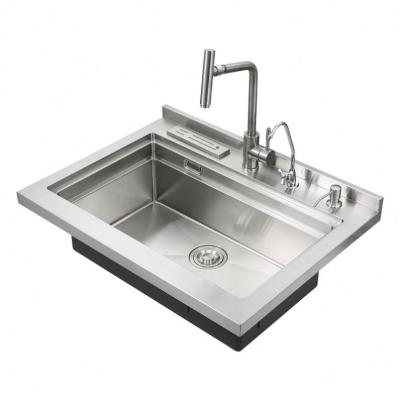 China With Faucet Zhongshan Aifia OEM Small Size Farmhouse Kitchen Sink Stainless Steel Kitchen Sink Portable Water Tank JDBJC-800-C1 for sale