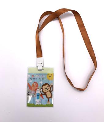 China Custom Plastic Full Color Business Card Badge Holder PVC Badge Holder Vertical Sorting Case for sale