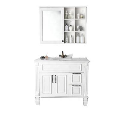 China Wholesale Environmental Friendly Customize Free Standing Vanity Furniture Bathroom Vanity With Shaker Doors for sale