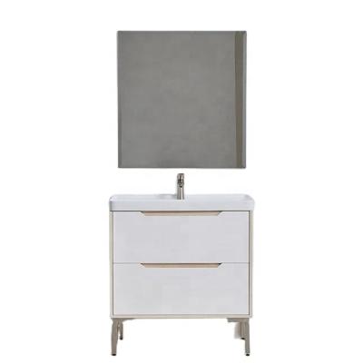 China Hot Selling Simple Modern Popular High End Single Bathroom Vanity Environment Friendly for sale