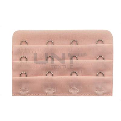 China Metal Garments Accessories Bra Extenders 3 Hook Nylon fabric Eye Tape for sale