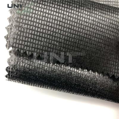 China Dot Hot Rolling Adhesive Interlining doble para la capa de cuero en venta