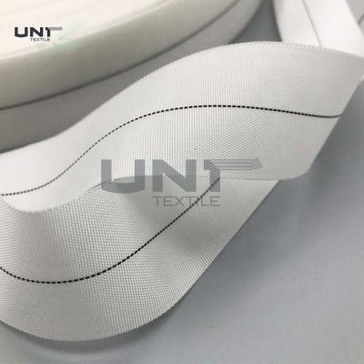 Cina Nastro di spostamento di nylon tessuto bianco degli accessori degli indumenti con rivestimento in vendita