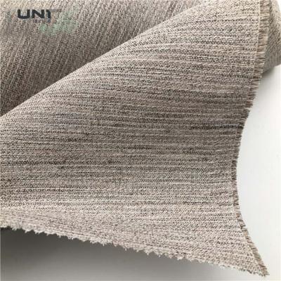 China Natural Polyester Viscose Cotton Woven Horse Hair Fabric Chest Interlining For Men'S Suit for sale