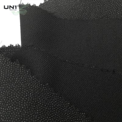 China Adhesive Double Dot Woven Interlining For Garment Soft/Medium/Hard Hand Feel PA/PES Glue for sale