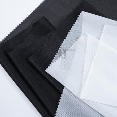 China Fusible Woven Tricot Interlining Eco-Friendly and Sustainable Fabric for Garment Production for sale