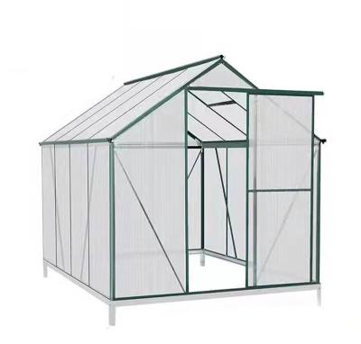 China Aluminum alloy& pc& stainless steel& Fairy Green Polycarbonate Garden Design DIY Iron Installation Houses Easy To Use With Polycarbonate Roof for sale