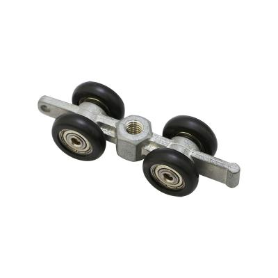 China OEM Modern Sliding Door Rollers Wheel Glass Door Hanging Wheel Pulley Fit Hardware for sale