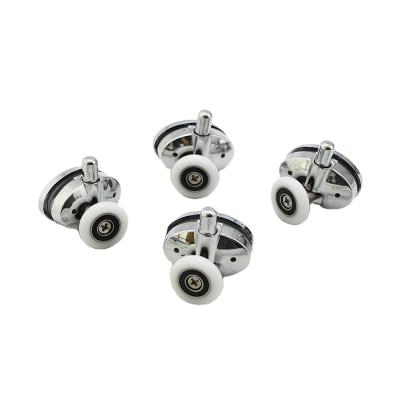 China 2021 Premium Modern High End Bathroom Accessories Double Wheel Roller Shower Door Bearings for sale