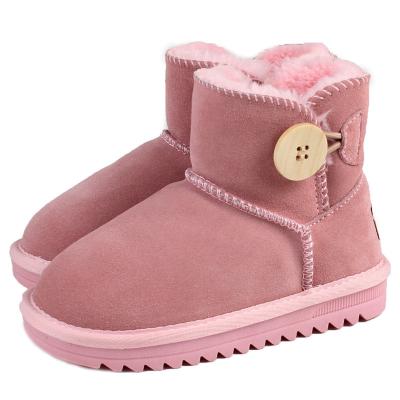 China Large Anti-slippery Buckwheat Breathable Leather Winter Boots en venta