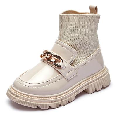 Κίνα Breathable Stretch Anti-slippery Knitted Leather Boots προς πώληση