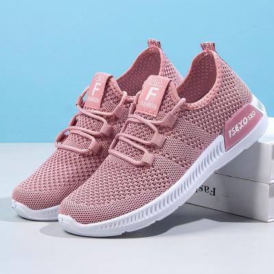 China 2021 Summer Women Anti-slippery Image Sporty Mesh Brand Zapatillas Light Weight PVC Walking Lace Up Shoes en venta