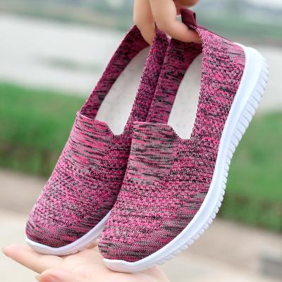 중국 Women Low Price Lady Shoes Zapatillas PVC Mesh Fashionable Light Style Anti-slippery Casual Walking Shoes 판매용