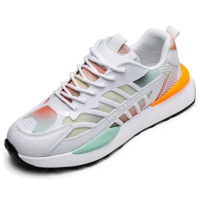 China Lightweight men's fashion trendy sneakers running fashion sports shoes 2021 new Korean outdoor comfortable sports for rubber men's PU image Te koop