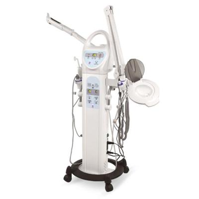 China Multifunctional Exfoliators 9 in 1 High Frequency Facial Beauty Machine Facial Steamer with Magnifying Lamp for sale