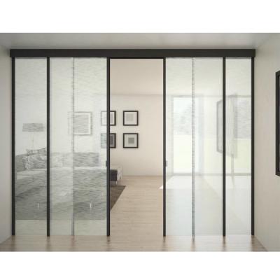 China Anti-theft Luxury Aluminum Modern Partition Wall Office Sliding Door Sliding System for sale