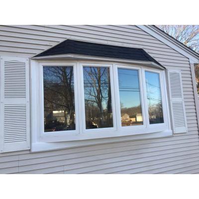 China Double Screen Magnetic American Style Bay Window Aluminum Glazed Price for sale