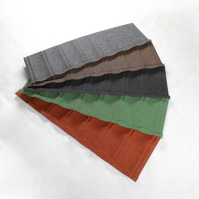 China East Africa 0.45mm Metal Bond Roofing Tile Waterproof Lightweight Roof Stone Tile for sale