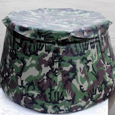 中国 Soft and reusable 100L outdoor Forest Fire-fighting using water storage PVC water tank with long life-time 販売のため