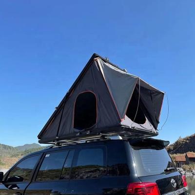 China Extended Type Custom Aluminum Alloy Triangle Roof Tent Outdoor Camping General Portable Car Tent 1-2 People Car Tent for sale