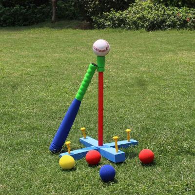 China LK Foam T Ball Kids Soft Baseball Tee Comfortable Soft Bat Set Outdoor Sports Batting Toys for sale