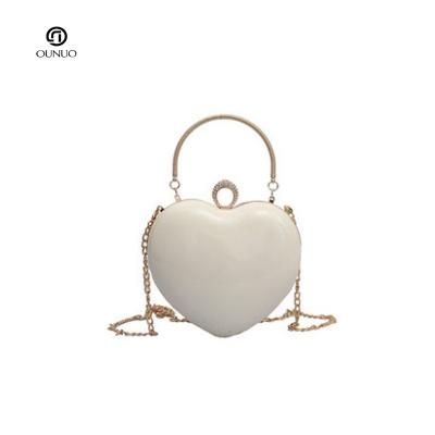 China High Quality LOVE PVC BAG mini shoulder bag beautiful gift woman bag luxury heart-shaped sling crossbag for sale