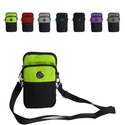 China 2021 Eco - Friendly Fashion Zipper Top Canvas Passport Bag With Different Colors for sale