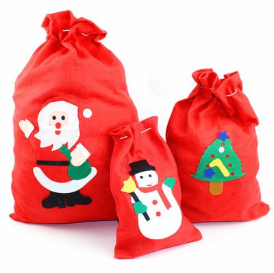 China Wholesale Multifunctional Christmas Decoration Products Three Piece Costume Christmas Gift Bag for sale