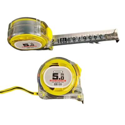 China ABS & Stainless Steel Factory Supplier Transparent Magnetic Tape Measures Stainless Steel Blade Automatic Retractable Measuring Tape for sale