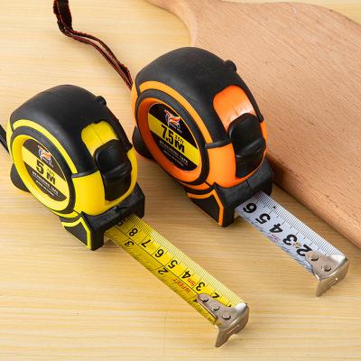 China ABS & Stainless Steel Customized 3m 5m 7.5m 8m 10m meter tape measure retractable measuring tapes For Construction With Rubber Case for sale