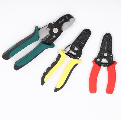 China WIRE STRIPPER Hardware Tool Multi functional stainless steel Wire stripper electrician cable scissors cutter plier for sale