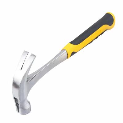 China Nail Hammer Wholesale Hardware Tools Fiberglass Handle Polished  Non-slip Handle Straight Claw Hammer for sale